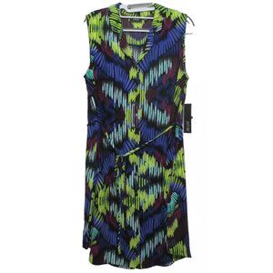 NWT Apt 9 Sleeveless Shirt Dress Size 16 Lightweight Belted
